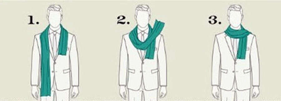 Formas de lucir un pañuelo de hombre o una bufanda de