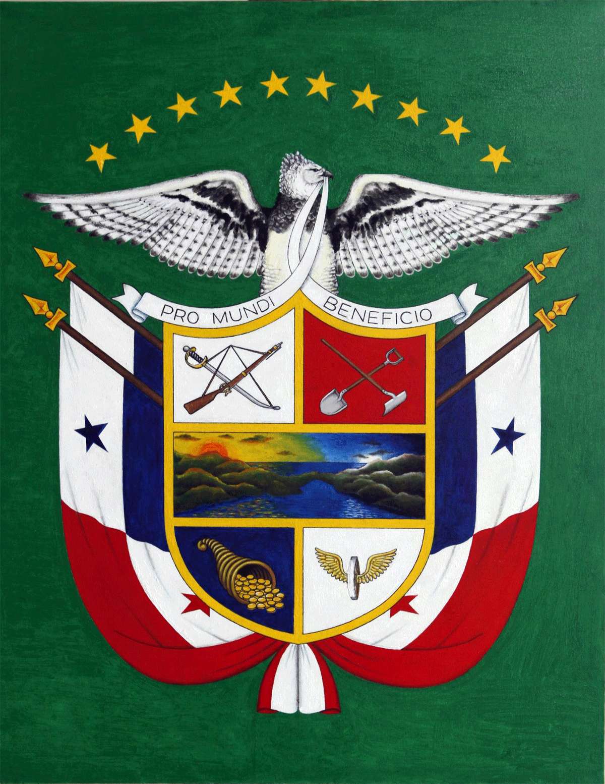 secuestrar usted está Por favor mira Escudo Nacional de Panamá Historia Descripción y su...