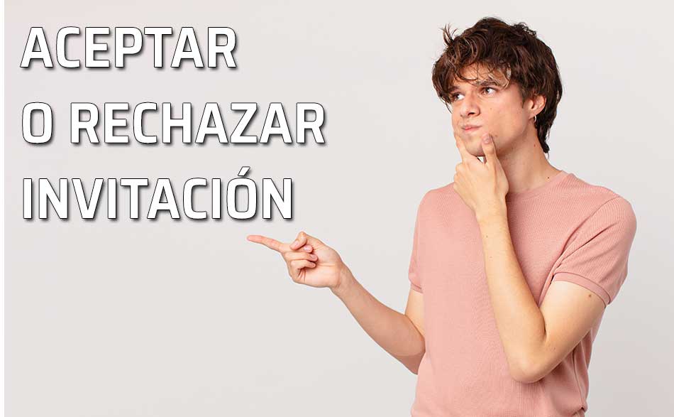 Cómo aceptar o rechazar una invitación?